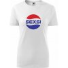Tričko Farebné Dámske SEXSI Farba trička: Biela, Veľkosť: 2XL, Typ: Dámske