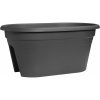 Ebertsankey Kvetináč na zábradlie Mediterran 50 x 30 cm antracitový