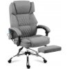 Masážne kancelárske kreslo Boss 6.0 sivé