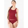 GINA Dámske predĺžené bezšvové tielko Bamboo Pure Line | 08021P - brandy, M/L