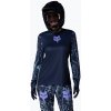 Dámsky cyklistický dres longsleeve Fox Racing Ranger Image Print arctic blue