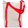 Nákupná ľanová taška - červená