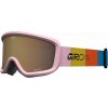 Detské lyžiarske okuliare Giro Chico 2.0 - Pink Blocks/Amber Rose uni