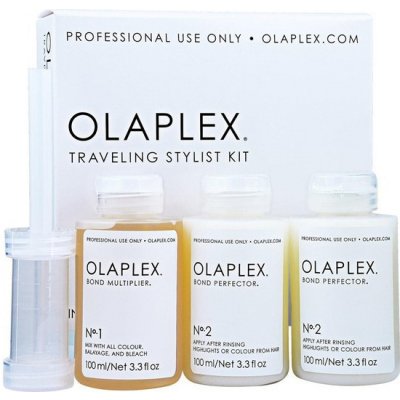 Olaplex Traveling Stylist Bond Multiplier No. 1 100 ml + Bond Perfector No. 2 2 x 100 ml + Dosing Dispenser darčeková sada