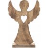 Anjel z mangového dreva ORION 36,5cm