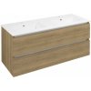 SAPHO - EZARA dvojumývadlová skrinka 120x55x46cm, dub cuneo EZ121-2525