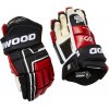 Hokejové rukavice SHER-WOOD Code Encrypt 2 Black/Red/White Junior 12 palcov