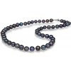 JwL Luxury Pearls Náhrdelník s pravými kovovo modrými perlami JL0265