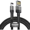 Baseus CALKLF-HG1 Cafule Kabel USB to Lightning Double Sided 1.5A 2m Grey/Black