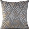 Takoy Obliečka na vankúš ARETA zo zamatu so strieborno-zlatou potlačou v štýle boho-HF-390160 | 40 x 40 cm