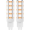 AlzaPower LED 4.2 – 40 W, G9, 2 700 K, súprava 2 ks APW-LBG9-4.22700KC2