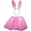 Karnevalová súprava - ružový zajačik, Wiky, W026065
