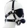 Imbracatura per viso con Maschera per occhi e morso Celkový postroj na hlavu čierny - Head Harness postroj na hlavu s maskou a náustkom