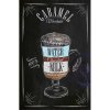 Ceduľa Caramel Macchiato big 40cm x 30cm Plechová tabuľa