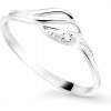 Cutie Diamonds Pôvabný prsteň z bieleho zlata s briliantom DZ8023-00-X-2 55 mm