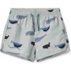 Liewood plavkové šortky Aiden s UPF 40+ Whales/Cloud blue
