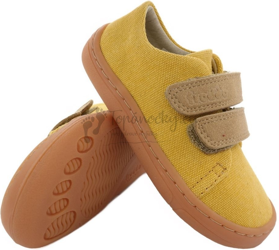 Froddo detské barefoot plátenky Vegan G3130229-6 yellow