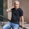 Tee Jays soft tričko s V golierom čierne