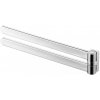 FUTURA CHROM – Věšák na ručníky dvojitý pohyblivý 425 mm – chrom – BISK 02995