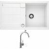 Blanco METRA 5 S biela + excentrické ovládanie + Blanco MIDA chróm 517742