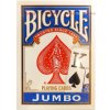 Karty Bicycle Rider Back JUMBO 2, modré (Kvalitné pokrové hracie karty, 1 balík, Jumbo index)