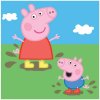 Carbotex · Detský magický uterák Prasiatko Pepina a Tomík - Peppa Pig - 30 x 30 cm