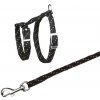 Nylonový postroj reflexný pre mačiatka 18 - 35 cm x 10 mm x 1,3 m