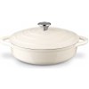 Smaltovaný pekáč Konighoffer béžový 3,0 l 27,0 cm s pokrievkou