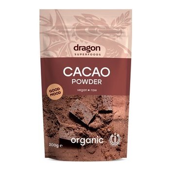 Dragon superfoods Kakao nepražené prášek Bio 200g