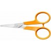 Nožnice na manikúru, 10 cm, ohnuté, FISKARS Classic, oranžové