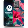Picasee silikónový čierny obal pre Motorola Edge 40 Neo - Hibiscus