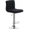 Design-Shop Barová stolička Peru - látka - Čierna