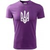 Ukrajina trojzubec veľký - Pánske tričko Fantasy športové - S ( Fialová )