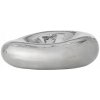 Bloomingville SHINE Keramická dekoratívna misa 18 cm / strieborná lesklá