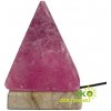 Kvalitná USB soľná lampa – pyramída, viacfarebná - 9 cm