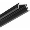 Profil pre LED pásiky, Diagonal 14, čierny 2000mm