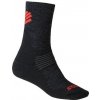 Ponožky Sensor Expedition Merino Black / Red 35-38 EU
