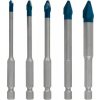 BOSCH - zahrada/dílna BOSCH 5dílná sada vrtáků do dlažby EXPERT HEX-9 HardCeramic 4/5/6/8/10 mm (2.608.900.597)