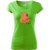 Kapybara s melónom - Dámske tričko Pure - L ( Apple Green )