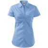 MALFINI Dámska košeľa s krátkym rukávom Chic - Nebesky modrá | L