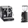 La Pavoni Cellini Classic, black + Eureka Atom W 65, black