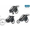 Thule Chariot Cross 2 G3 DOUBLE Dark Slate + bike set + kočíkový set + bežecký set