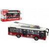 Teddies Bus/trolejbus plast 28cm na zotrvačník na bat. so svetlom a zvukom
