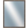 DANTIK - Zrkadlo v rámu, rozmer s rámom 80x100 cm z lišty TOOTH malá striebornočierna (3164)