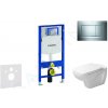 GEBERIT - Duofix Modul na závesné WC s tlačidlom Sigma30, lesklý chróm/chróm mat + Duravit D-Code - WC a doska, Rimless, SoftClose 111.300.00.5 NH6