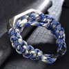 Xiaomi Mi Band 3/4/5/6 náhradný náramok - Paracord Farba: Modro šedo biela MBCZ-34PARMSB