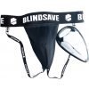 Juniorský suspenzor BLINDSAVE JOCKSTRAP + CUP JR čierna,biela