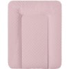 CEBA BABY Podložka prebaľovacia na komodu mäkká (50x70) CARO Pink CEBA BABY