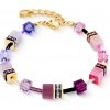 Coeur de Lion Dámsky náramok GeoCUBE® Iconic Rose-Lilac 2838/30-1927