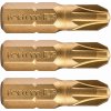 Fortum Bit krížový PZ3x25mm, S2, TiN 3ks/bal